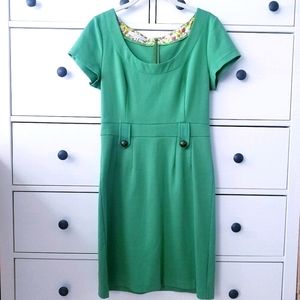 Vintage Vibrant Green Dress Size 6